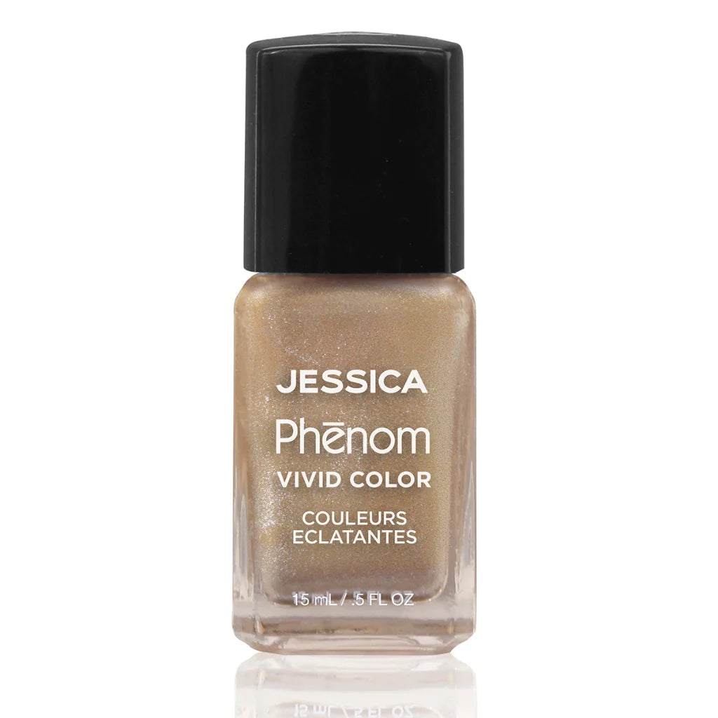 Esmalte Jessica Phenom Dorado Larga Duración 14 Ml