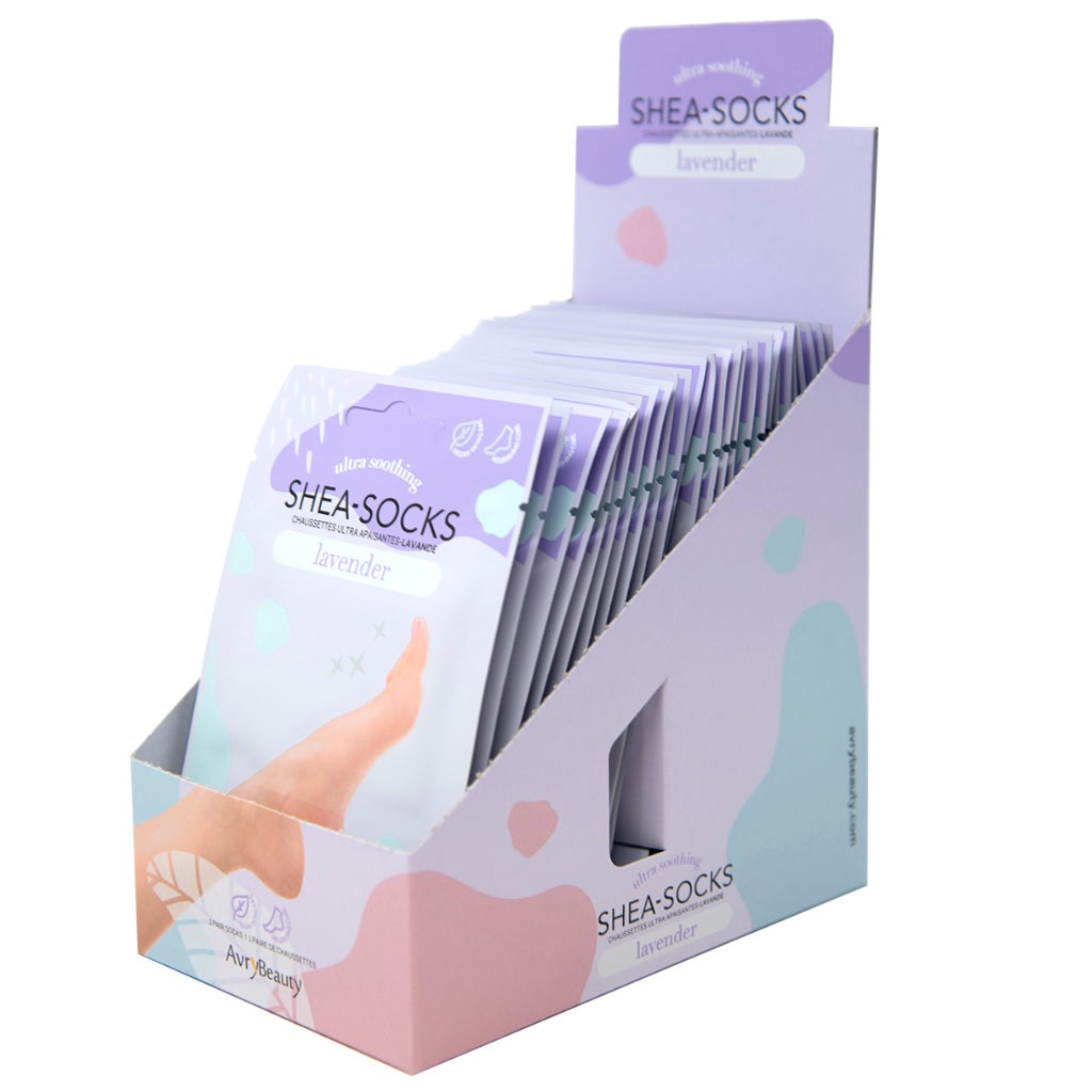 AVRY BOTAS HIDRATANTES PARA PEDICURE EN SECO - Caja de 25 piezas
